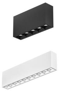 PLAFONIERA RETTANGOLARE LED 10W-20W LUCE 3000K IN 2 MISURE ALLUMINIO BIANCO E NERO MODERNA