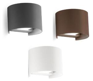 APPLIQUE A LED 20W IP65 LUCE 3000K-4000K BIEMISSIONE ALLUMINIO 3 COLORI CON FLUSSO LUMINOSO REGOLABILE