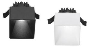 FARETTO DA INCASSO QUADRATO IP54 D7 CM LED 9W LUCE 3000K ALLUMINIO NERO E BIANCO DESIGN MODERNO