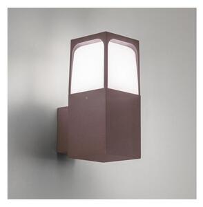 LAMPADA DA PARETE IP44 IN ALLUMINIO MARRONE O ANTRACITE CON LAMPADINA E27 DESIGN MODERNO