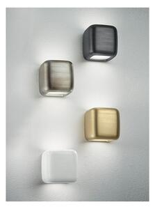 BABOL APPLIQUE A CUBO CON DOPPIA ILLUMINAZIONE IN ALLUMINIO 4 COLORI CON LAMPADINE ATTACCO GX53