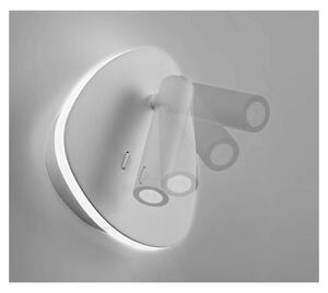 NIGHTLY APPLIQUE MODERNA CON LUCE ORIENTABILE LED 9W LUCE 3000K DOPPIA ILLUMINAZIONE IN METALLO 16 COLORI
