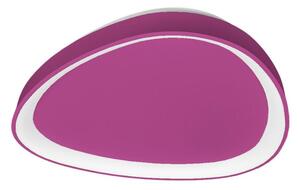 TRIS PLAFONIERA OVALE L50 CM CON LED INTEGRATO 36W LUCE CCT 3000K-4000K IN METALLO 21 FINITURE COLORE