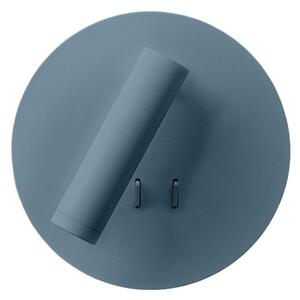 NIGHTLY APPLIQUE ROTONDA CON LUCE ORIENTABILE LED 9W LUCE 3000K DOPPIA ILLUMINAZIONE IN METALLO 16 COLORI