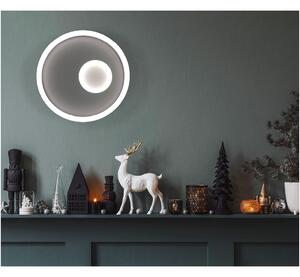 CELL PLAFONIERA APPLIQUE LED INTEGRATO LUCE CCT 3000K-4000K IN METALLO BIANCO MODERNA IN 2 MISURE