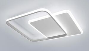 DECLINE 2 PLAFONIERA LED 50W LUCE CCT 3000K-4000K IN METALLO BIANCO E SABBIA DESIGN MODERNO