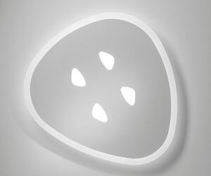 REPLICA LAMPADA DA PARETE O SOFFITTO BIANCA LED 36W LUCE CCT 3000K-4000K DESIGN MODERNO