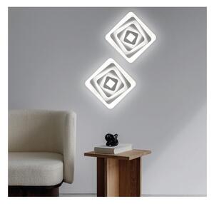 CLEO PLAFONIERA APPLIQUE LED INTEGRATO LUCE CCT 3000K-4000K IN METALLO BIANCO MODERNA IN 2 MISURE