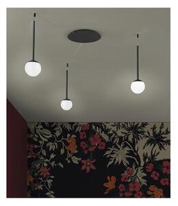 LOLLYPOP SOSPENSIONE 3 LUCI DECENTRATA LED 21W CCT 3000K-4000K IN METALLO 3 COLORI MODERNA