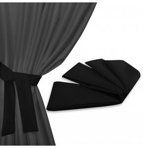 Nastro per fissaggio tende da giardino 160x8 cm nero