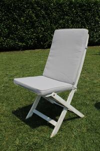 Cuscino in poliestere sfoderabile e impermeabile con schienale medio 90x40 cm per sedia - Green