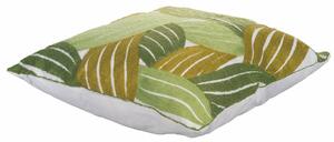 Cuscino quadrato 45x45 cm in poliestere e cotone da interno lavabile e sfoderabile con zip Summer Jacquard