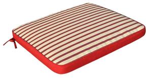 Cuscino quadrato in poliestere impermeabile e sfoderabile 40x40 cm per sedia - Red