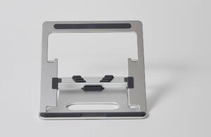 Supporto Pieghevole per PC Portatile Laptop 24x5x0,5 cm in Alluminio Silver