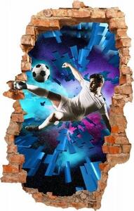 Adesivo murale per tifosi di calcio con effetto 3D 95 x 150 cm
