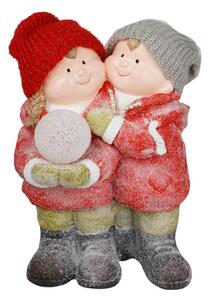 Bambini H40 cm con Palla di Neve Luminosa