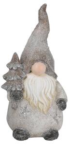 Gnomo Natalizio H41,5 cm in Resina con Albero di Natale