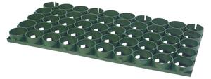 Griglia pavimento grigliato salva prato in polietilene verde 80x40x4,5 cm P80V