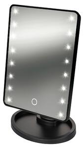 Specchio da Tavolo con LED per Trucco Make-Up Kooper Nero