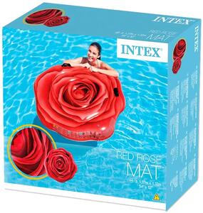 Materassino gonfiabile a rosa rossa 137x132 cm - Intex Rosa rossa 58783 NP
