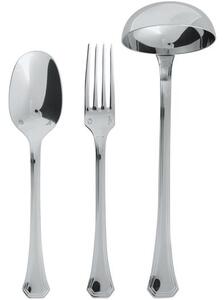 Set 3 posate in acciaio inox lucidato Twenties