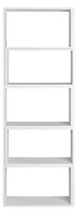 Libreria 72x22x200 cm Wish estensibile angolare bianca
