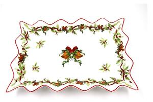 Centrotavola Natalizio in Ceramica "Christmas Carol" - Royal Family