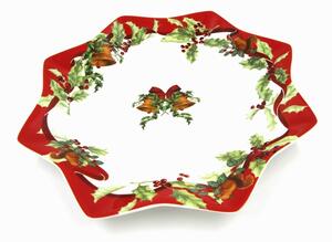 Piatto Panettone in Ceramica "Christmas Carol" - Royal Family