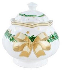 Zuccheriera Natalizia in Ceramica "Gold Christmas"- Royal Family