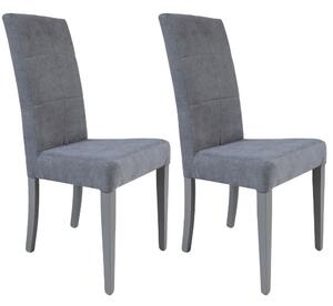Set 2 Sedie 47x47x101 cm Giada Enjoy 23 tessuto Grigio