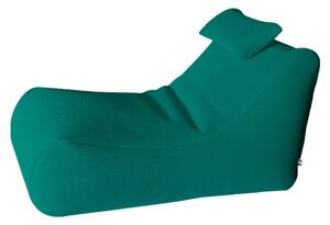 Lettino Chaise Lounge 120x70x65 cm con Cuscino in Poliestere Armonia Turchese