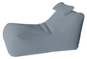 Lettino Chaise Lounge 120x70x65 cm con Cuscino in Poliestere Armonia Grigio Chiaro