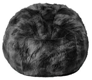 Maxy Pouf 80x80x70 cm in Pelliccia Sintetica Nuvola Grigio