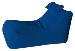 Lettino Chaise Lounge 120x70x65 cm con Cuscino in Poliestere Armonia Blu