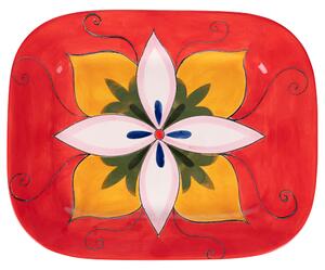 Piatto Rettangolare 37,5x30,5x3,5 cm in Ceramica VdE Tivoli 1996 Infinito