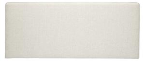 Testata letto a muro in tessuto beige L180 cm LILY