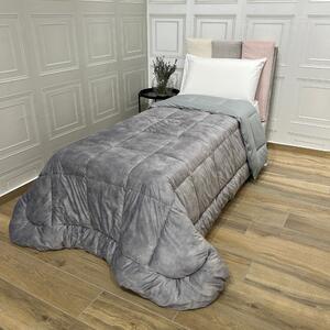 Trapunta Coperta Pluffly Grigio Scuro letto singolo