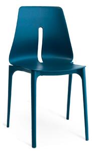 Sedia Lagos in Polipropilene Blu Petrolio