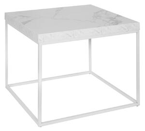 Tavolino Squared Bianco Opaco Quadrato