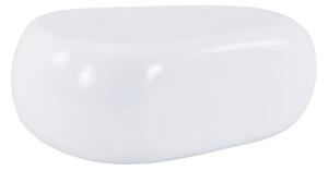 Tavolino Evolution Stone, Resina Bianco Laccato Opaco