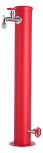 Fontana da Giardino con Doppio Rubinetto Belfer 42/ARRF Rosso