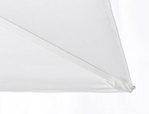 Ombrellone 3x3 m in alluminio bianco laterale con Airvent elegante rotazione 360 gradi Premium White