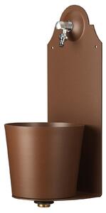 Fontana a Parete da Giardino con Rubinetto Belfer 42/PRX Ruggine