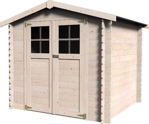 Casetta Box da Giardino per Attrezzi 2,30x2,13m Senza Pavimento in Legno Abete 19mm Milovic NG