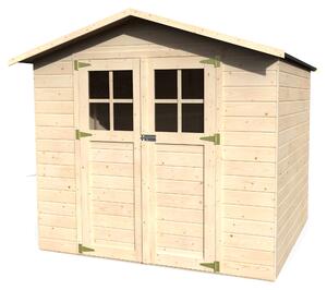 Casetta Box da Giardino per Attrezzi 2,29x2,02m con Pavimento in Legno Abete 12mm Lode