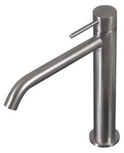 Rubinetto Miscelatore Monocomando Alto Lavabo Satinato Tevere