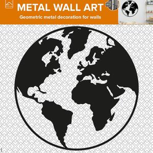 Decorazione da parete su metallo Wall Art 49x49 cm