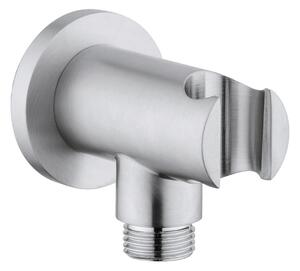 Presa D'acqua Tonda G1/2 con Supporto Doccia Fisso