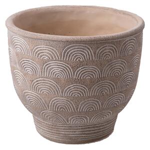 Contenitore Decorativo Disegni Rilievo Ø 23 H 21 cm