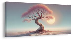 Quadro su tela – Albero della vita in luce rosa